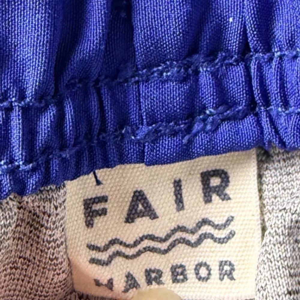 Fair Harbor The Anchor Swim Trunks Mens S Blue Board Shorts Lined 7